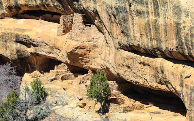 Fire Temple and New Fire House from the Sun Point View in Mesa Verde National Park