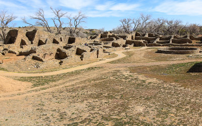 A view of the West Ruin in Aztec Ruins National Monument 