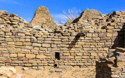 West Ruin walls in Aztec Ruins National Monument