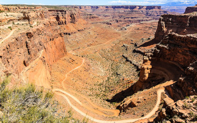 Shafer Canyon from the Shafer Canyon Overlook in Canyonlands National Park