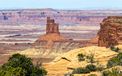 Candlestick Tower from the Candlestick Tower Overlook in Canyonlands National Park