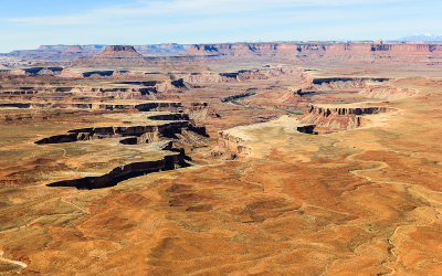 Close-up of the Green River from the Green River Overlook in Canyonlands National Park