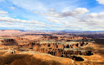 Monument Basin from the Grand View Point Overlook in Canyonlands National Park