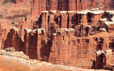 Towers in Monument Basin from the Grand View Point Overlook in Canyonlands National Park