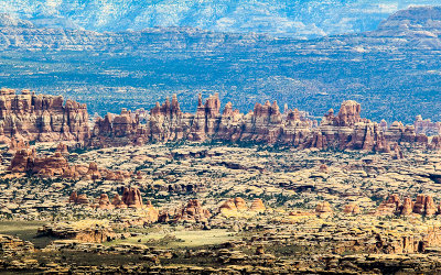 View of The Needles from the Grand View Point Overlook in Canyonlands National Park