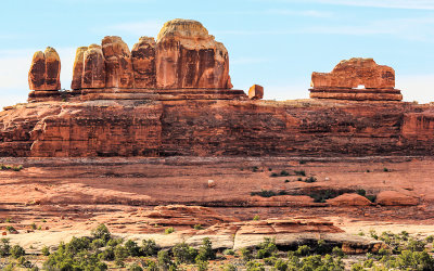 Wooden Shoe Arch from the Wooden Shoe Arch Overlook in Canyonlands National Park