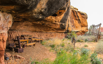 Historic Cowboy Camp along the Cave Spring Trail in Canyonlands National Park