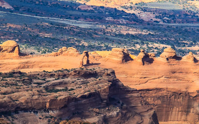 Delicate Arch from Panorama Point in Arches National Park