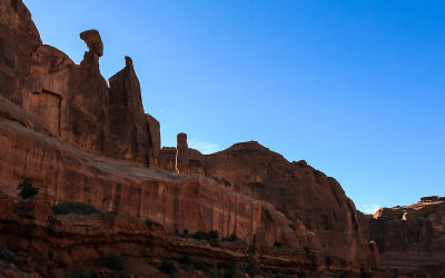 Rock Formations from along the Park Avenue Trail in Arches National Park