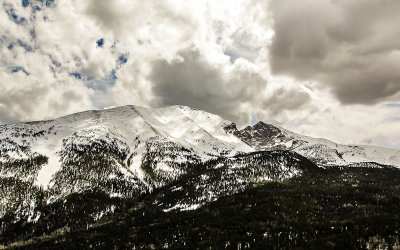 Jeff Davis and Wheeler Peaks from the Mather Overlook in Great Basin National Park