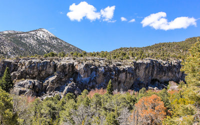 The Grey Cliffs along the Baker Creek Road in Great Basin National Park