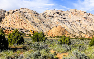 Split Mountain from the Cub Creek Road in Dinosaur National Monument