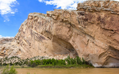 Split Mountain from over the Green River in Dinosaur National Monument