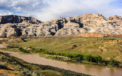 Split Mountain as viewed from over the Green River in Dinosaur National Monument