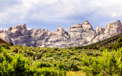 Split Mountain as viewed from the Cub Creek Road in Dinosaur National Monument