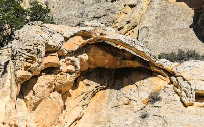 A natural arch along the Echo Park Road in Dinosaur National Monument