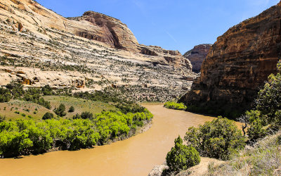 The Green River just upstream from the confluence with the Yampa River in Dinosaur National Monument