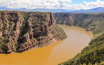 View from the Red Canyon Overlook along the Flaming Gorge Scenic Byway