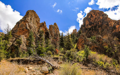 Mountains along the Sheep Creek Geological Loop along the Flaming Gorge Scenic Byway