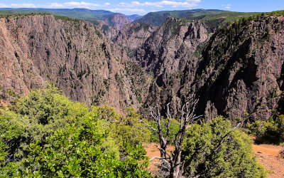 View from Tomichi Point in Black Canyon of the Gunnison National Park 