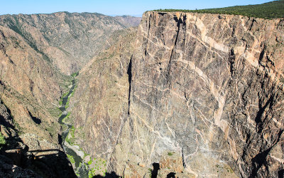 The canyon and the Painted Wall from Cedar Point in Black Canyon of the Gunnison National Park