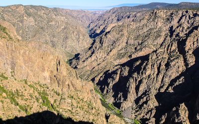 The western canyon from Sunset View in Black Canyon of the Gunnison National Park