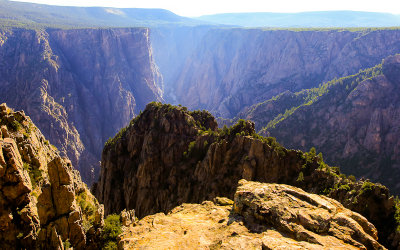 Early morning light along the Warner Point Trail in Black Canyon of the Gunnison National Park