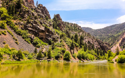 The Gunnison River south of the Black Canyon in Curecanti National Recreational Area