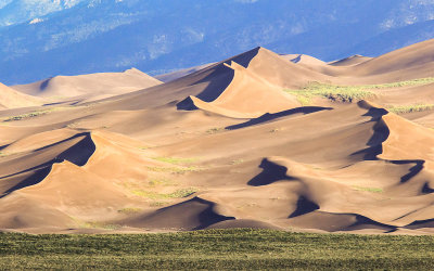 Close up of the great sand dunes in Great Sand Dunes National Park