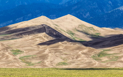 Cloud cover casts a shadow over Star Dune in Great Sand Dunes National Park