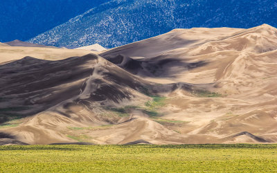 Clouds slide over the dunes in Great Sand Dunes National Park