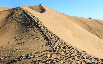 Dune ridgeline on the hike to High Dune in Great Sand Dunes National Park