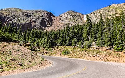 Mountainous area along the Pikes Peak Highway
