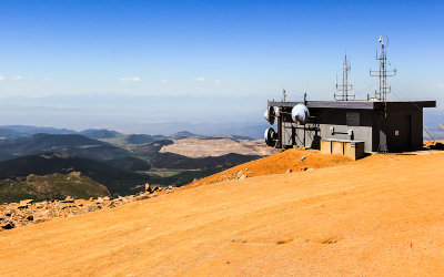 Weather station at the top of Pikes Peak