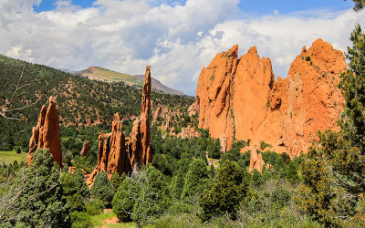 The Cathedral Spires and North Gateway Rock in the Garden of the Gods
