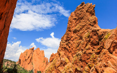 The Cathedral Spires with North Gateway Rock in the background in the Garden of the Gods