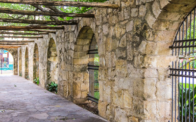 The Alamo compound wall, San Antonio Missions NHP
