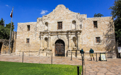The front of the Alamo shrine, San Antonio Missions NHP