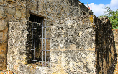 Wall at the rear of the Alamo, San Antonio Missions NHP