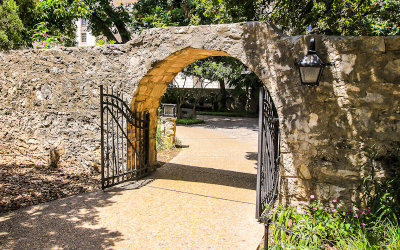 Gate leading from the Alamo Convento Courtyard, San Antonio Missions NHP