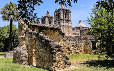 Mission Concepcion and compound ruins in San Antonio Missions NHP