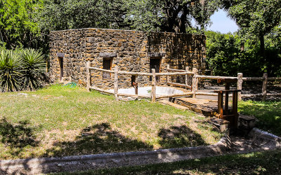 Flower mill at Mission San Jose in San Antonio Missions NHP
