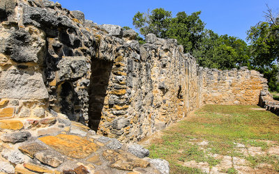 Ruins at Mission San Juan in San Antonio Missions NHP