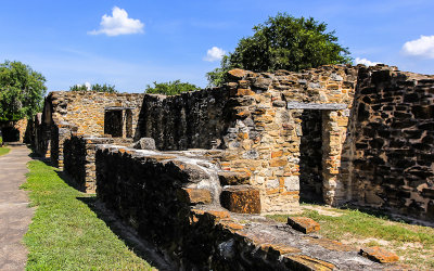 Ruins at Mission Espada in San Antonio Missions NHP