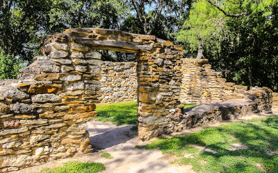 Ruins of a home at Mission Espada in San Antonio Missions NHP