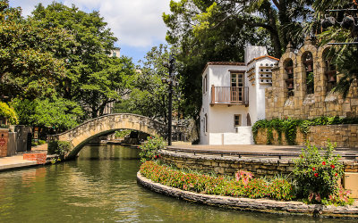 Theater stage along the San Antonio River Walk