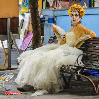 Street performer in the French Quarter