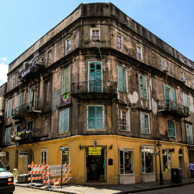 Building on Royal St. in the French Quarter