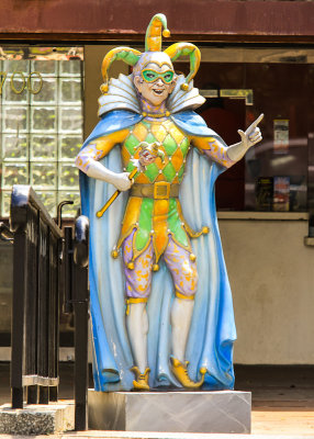 Jester statue near Jackson Square in the French Quarter