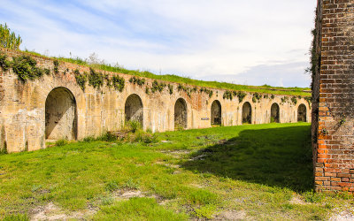 Fort Pike interior in Fort Pike State Historic Site